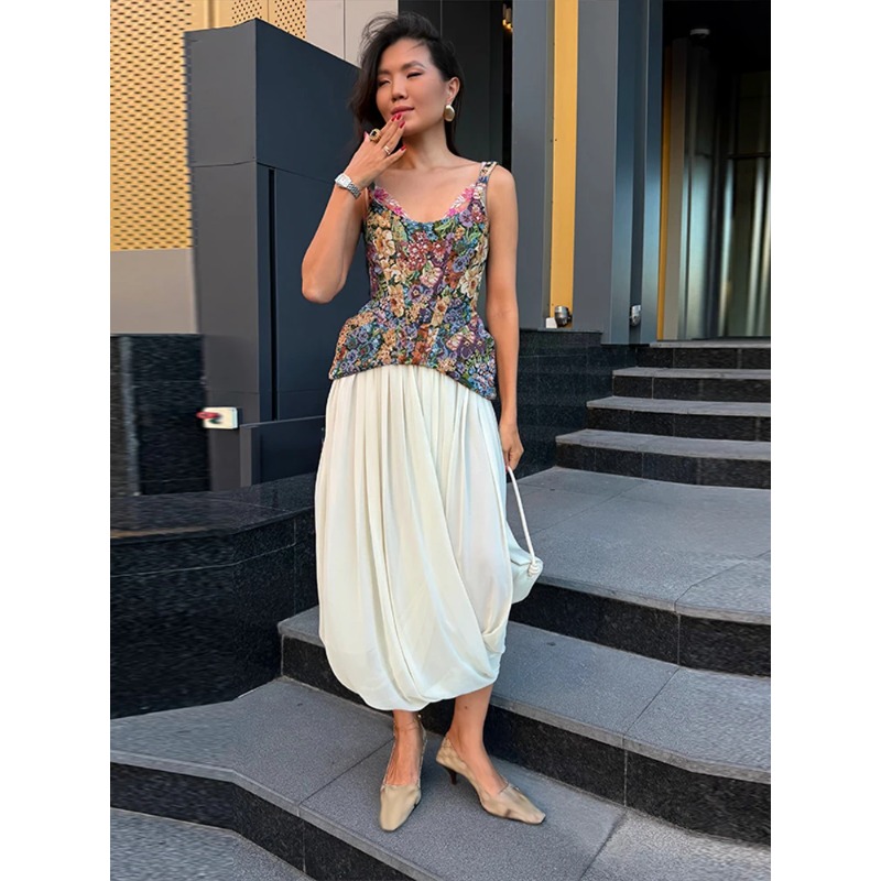 Çiçek Desenli Beli Büzgülü Kad - Corset Waist Cinch incelemesi ve fiyatı